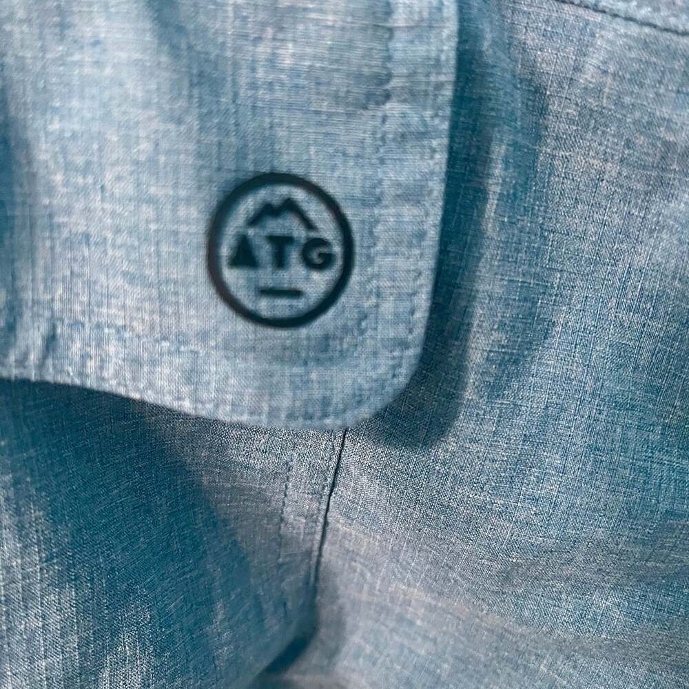 Wrangler ATG Men's Blue Short Sleeve Button-Up Shirt - Picture 3 of 4